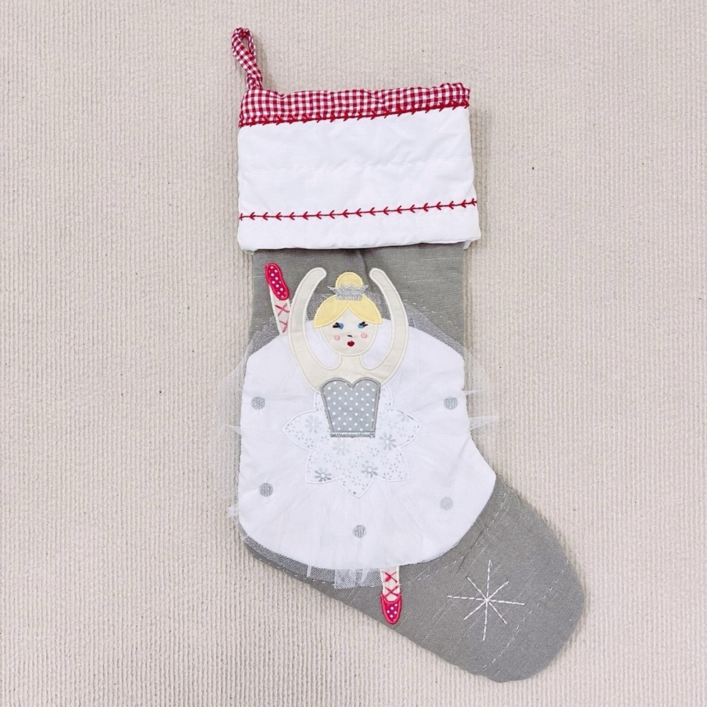 APRE-OWN✨Pottery Barn Kids Ballerina Quilted Christmas Stocking,No Monogram